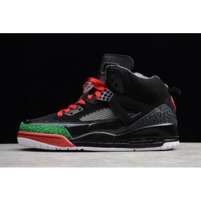 Nike Air Jordan Spizike Siyah / Yeşil / Kırmızı Basketbol Ayakkabısı Türkiye - NOJPIDKI